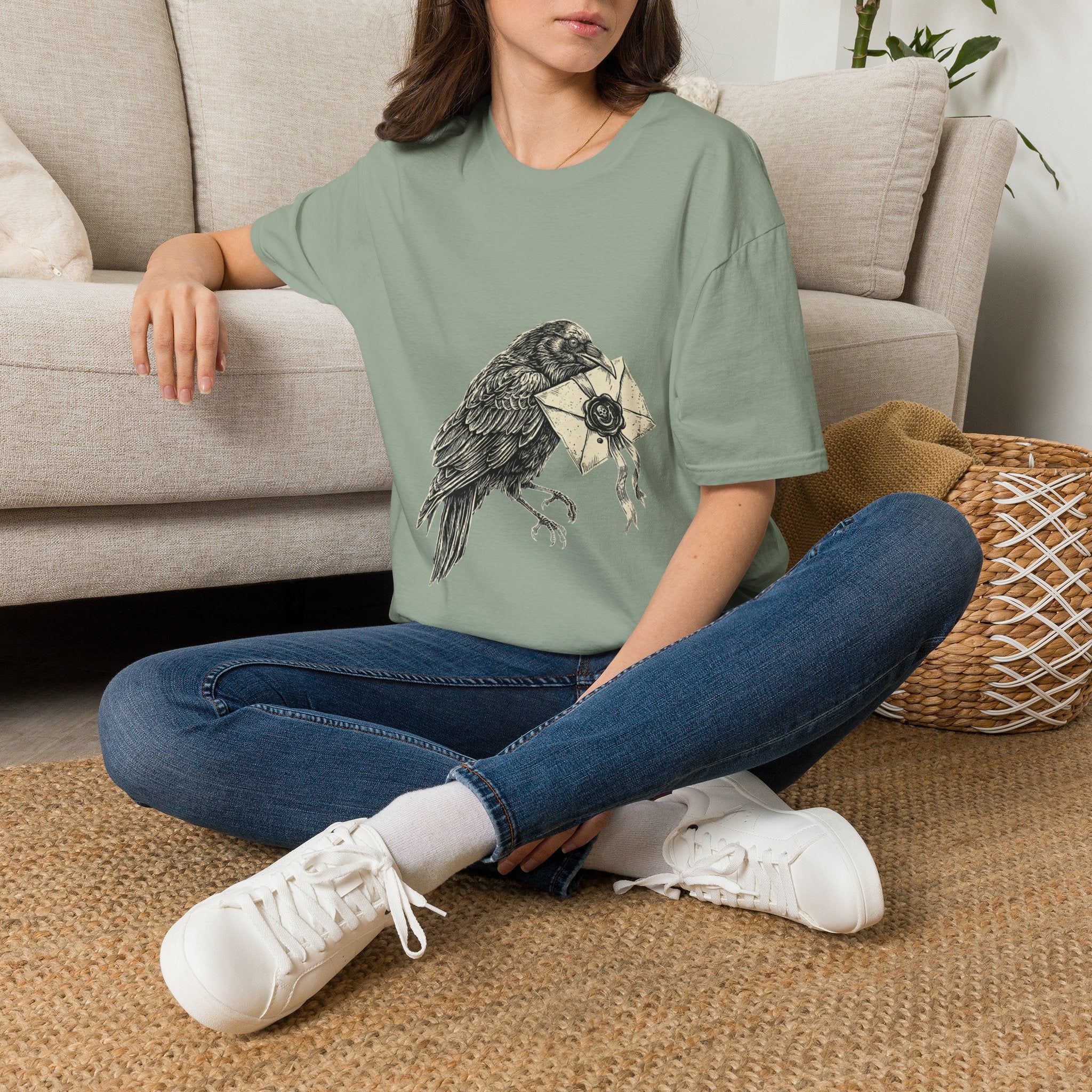 Raven with Sealed Letter T-Shirt