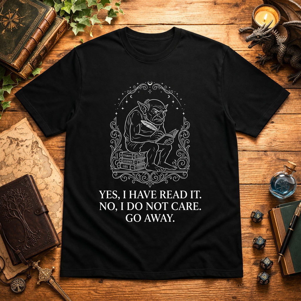 Grumpy Reading Goblin T-Shirt
