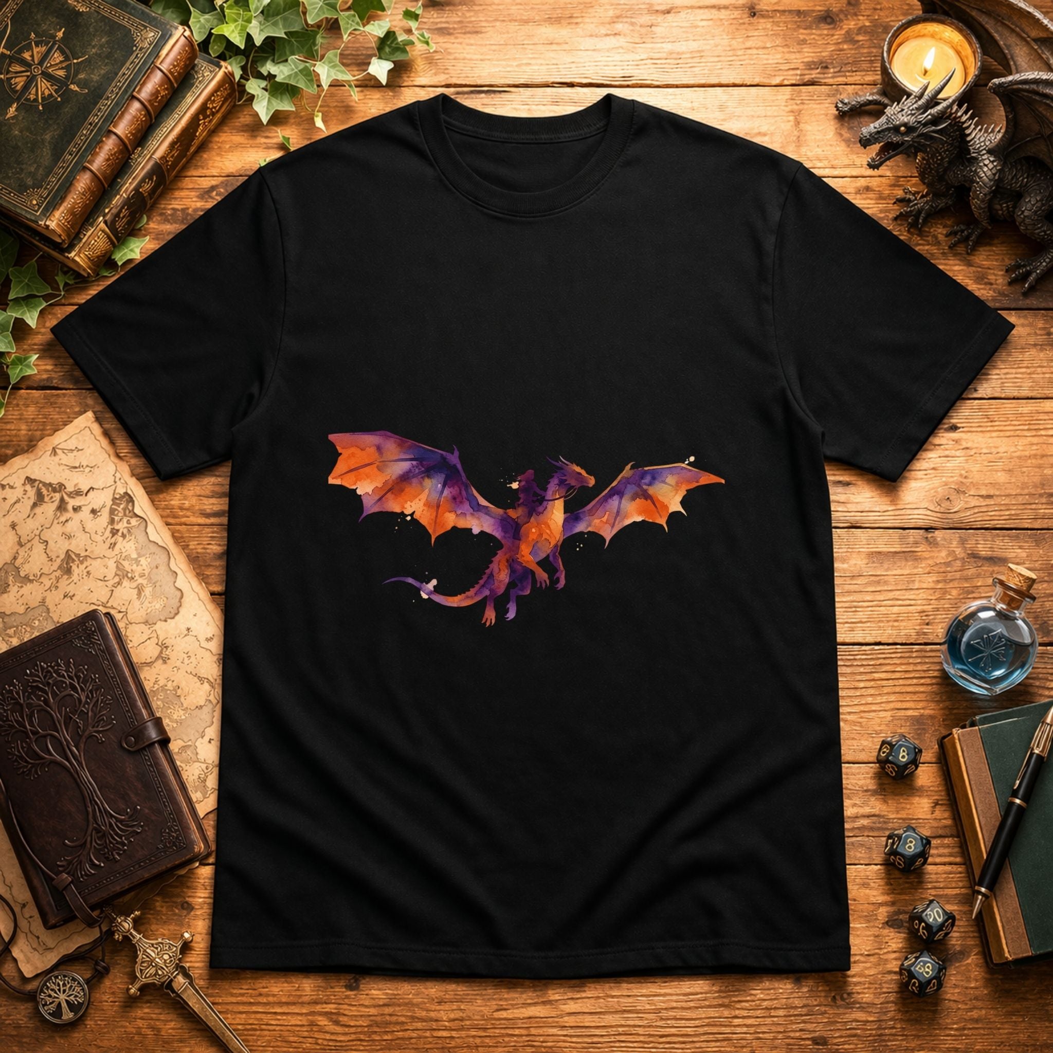Watercolor Dragon Wings T-Shirt