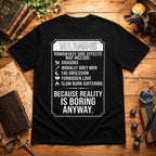 Romantasy Side Effects Warning T-Shirt