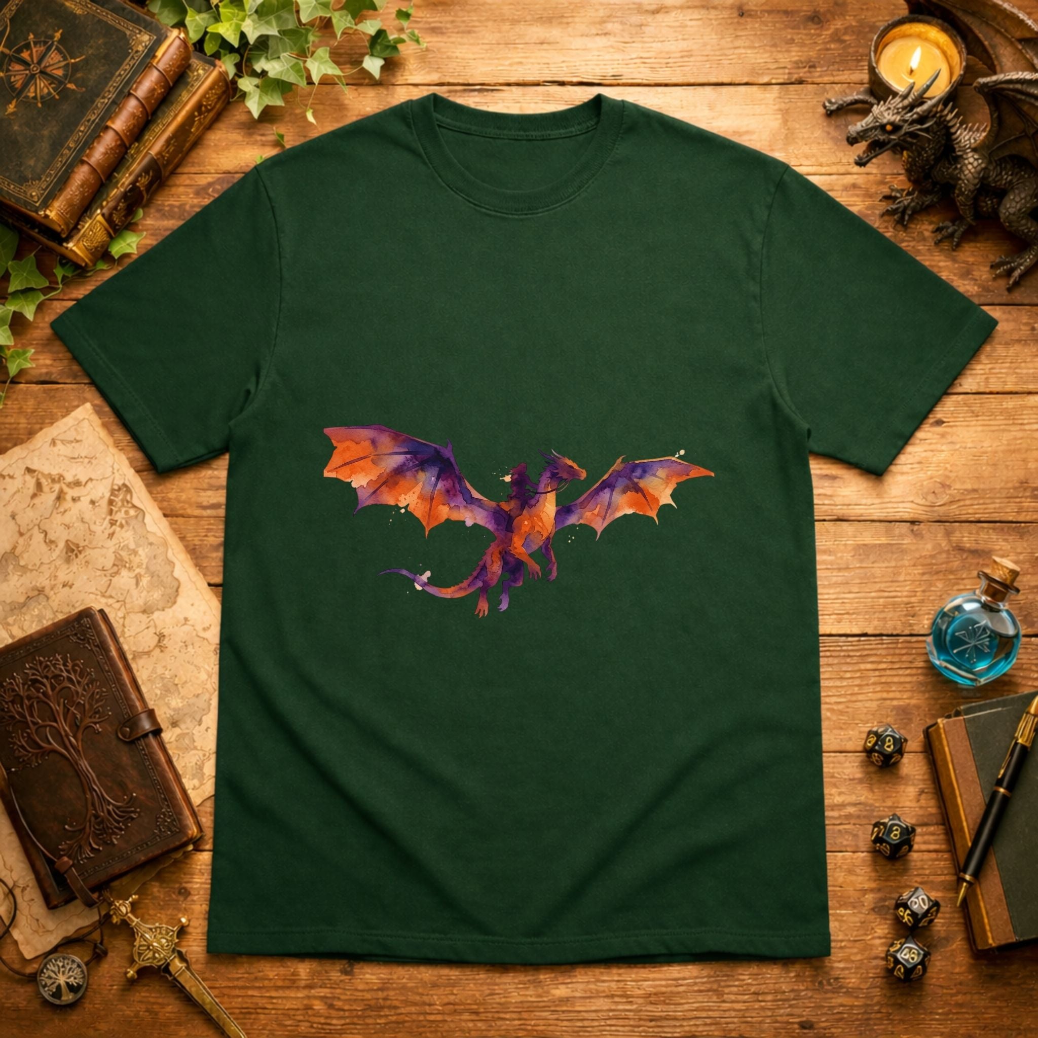 Watercolor Dragon Wings T-Shirt