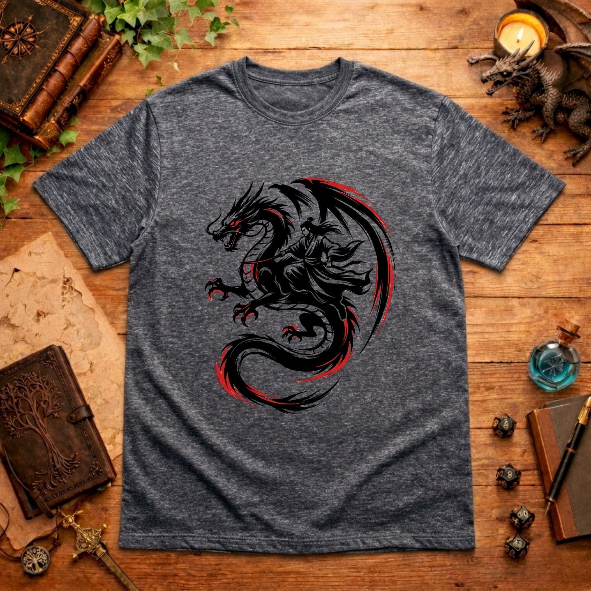 Black Red Dragon T-Shirt