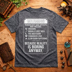 Romantasy Side Effects Warning T-Shirt