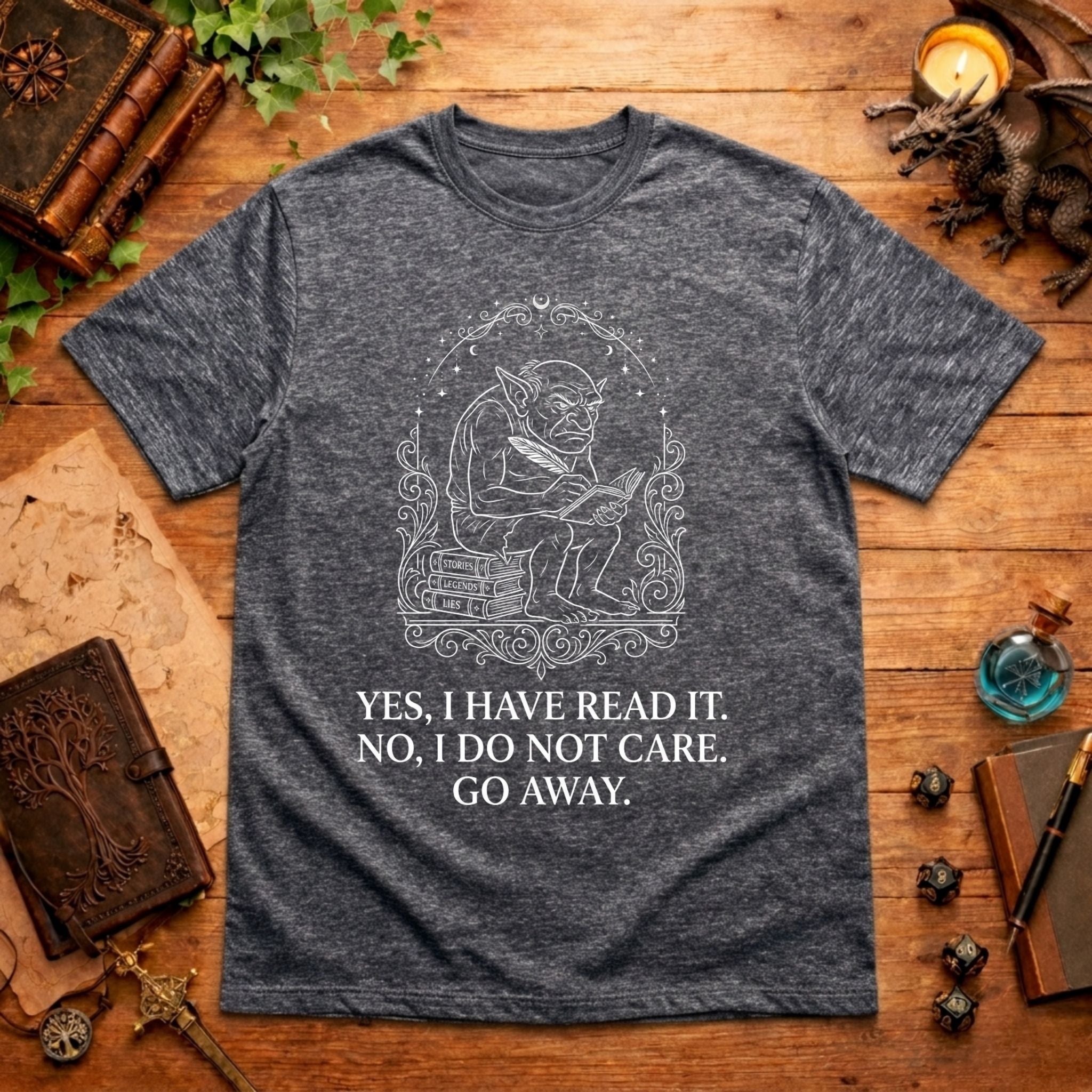 Grumpy Reading Goblin T-Shirt