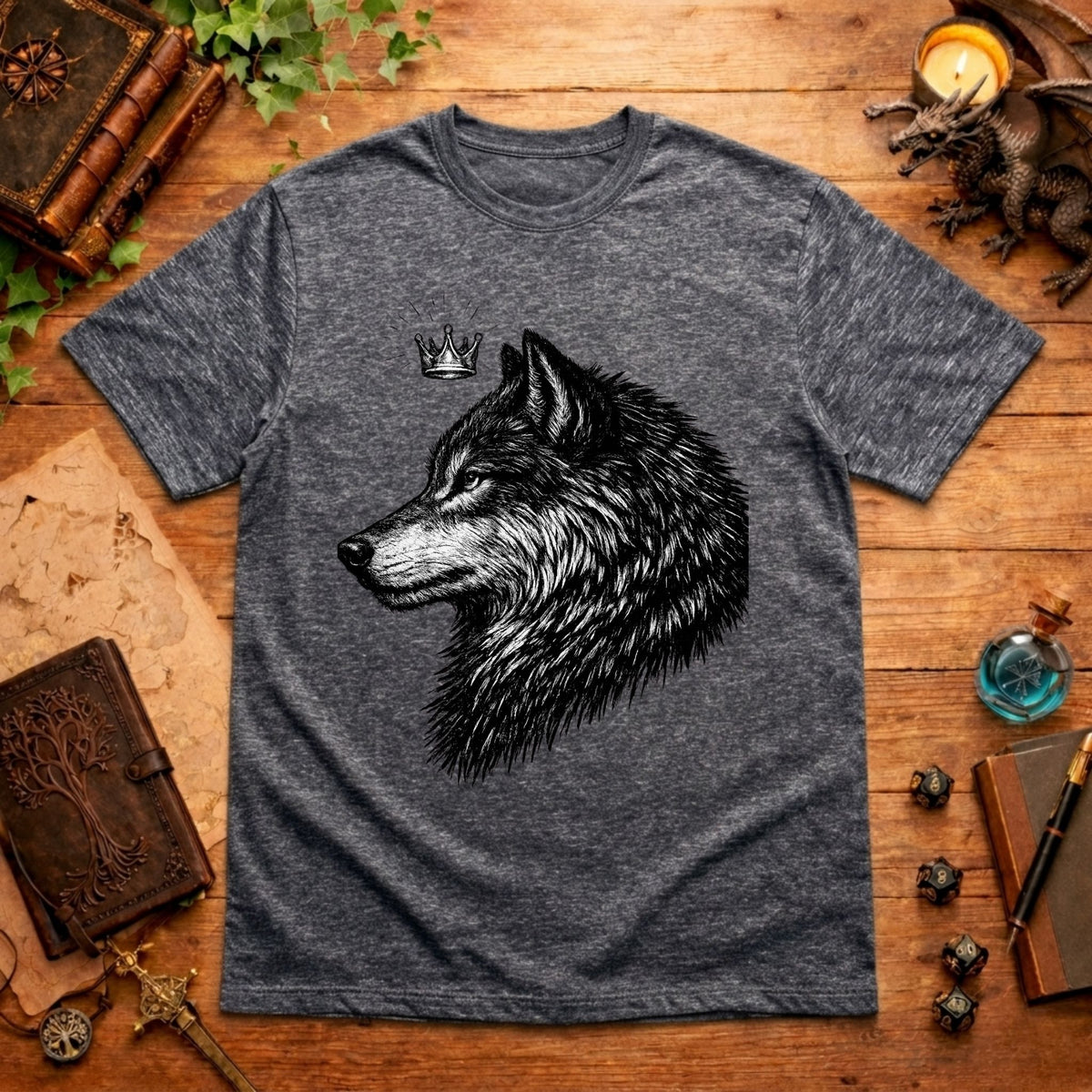 Crown Wolf  T-Shirt