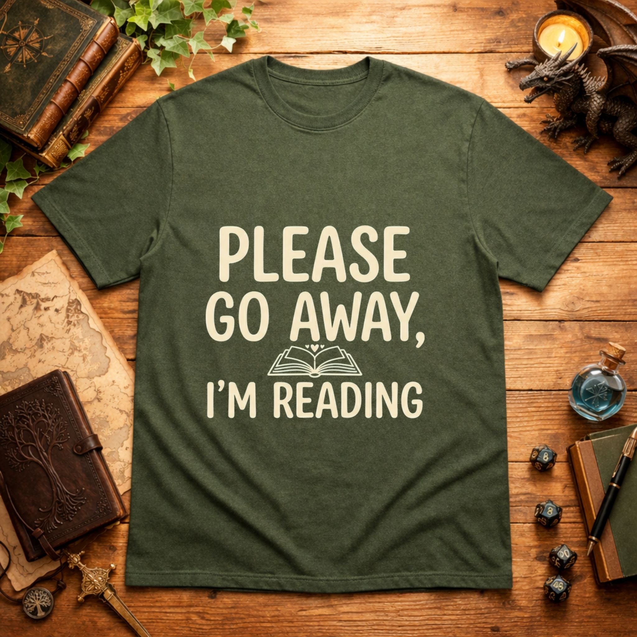 Please Go Away I'm Reading T-Shirt