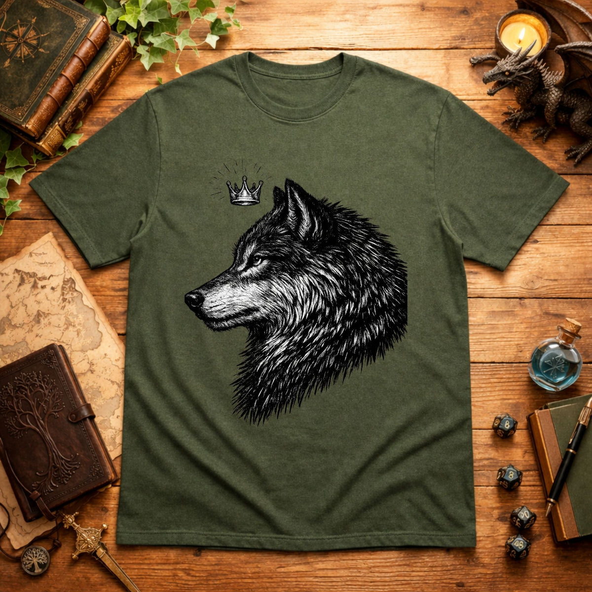 Crown Wolf  T-Shirt