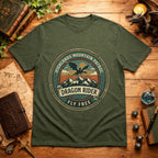Highlands Mountain Patrol Dragon Rider T-Shirt | Vintage Adventure Logo
