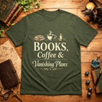 Books, Coffee & Vanishing Plans T-Shirt