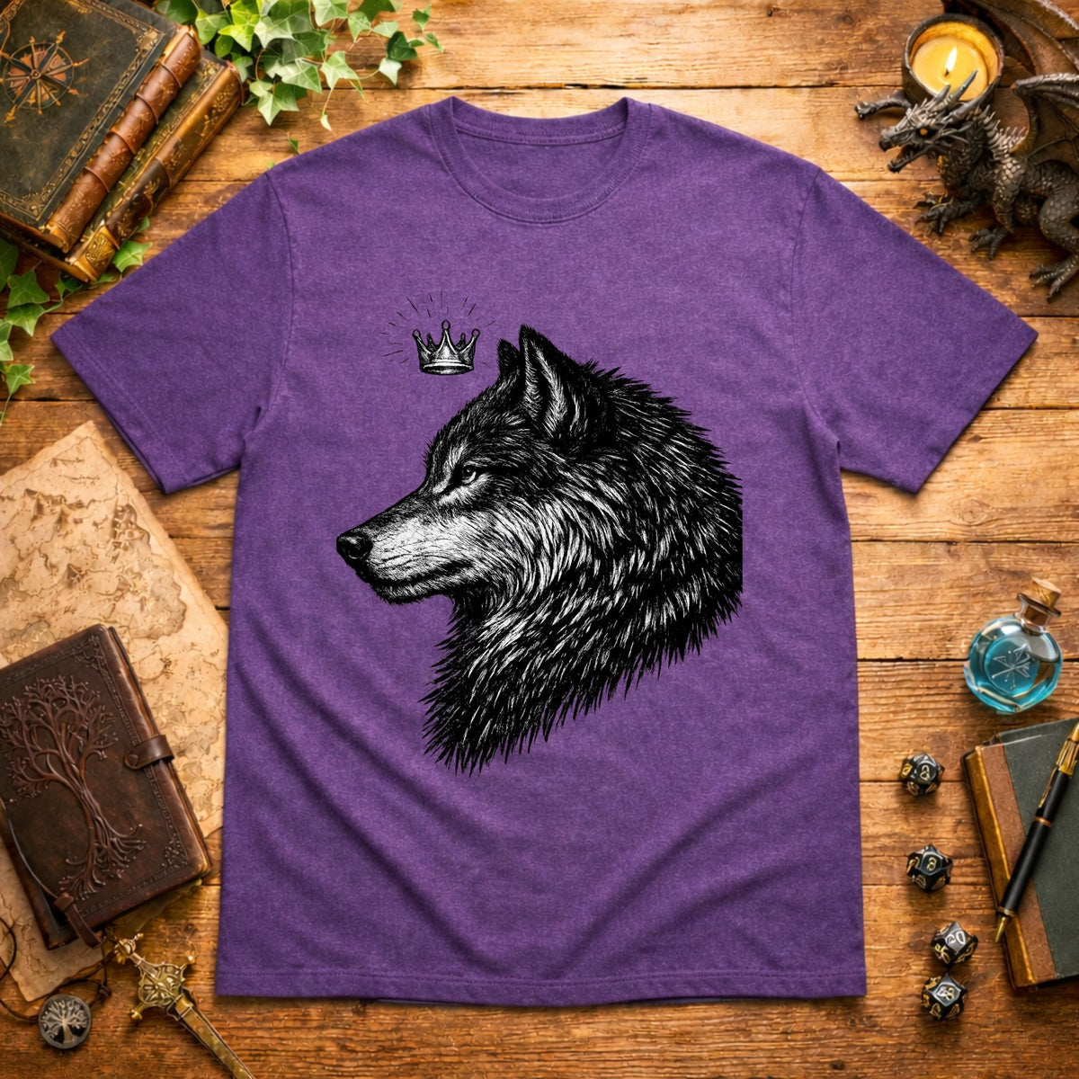 Crown Wolf  T-Shirt