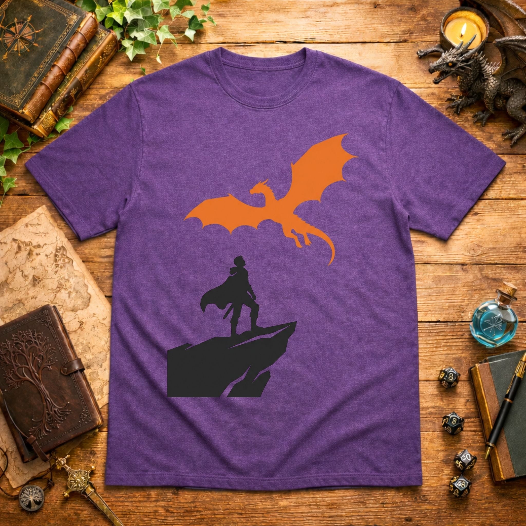 Dragon Rider on Cliff T-Shirt