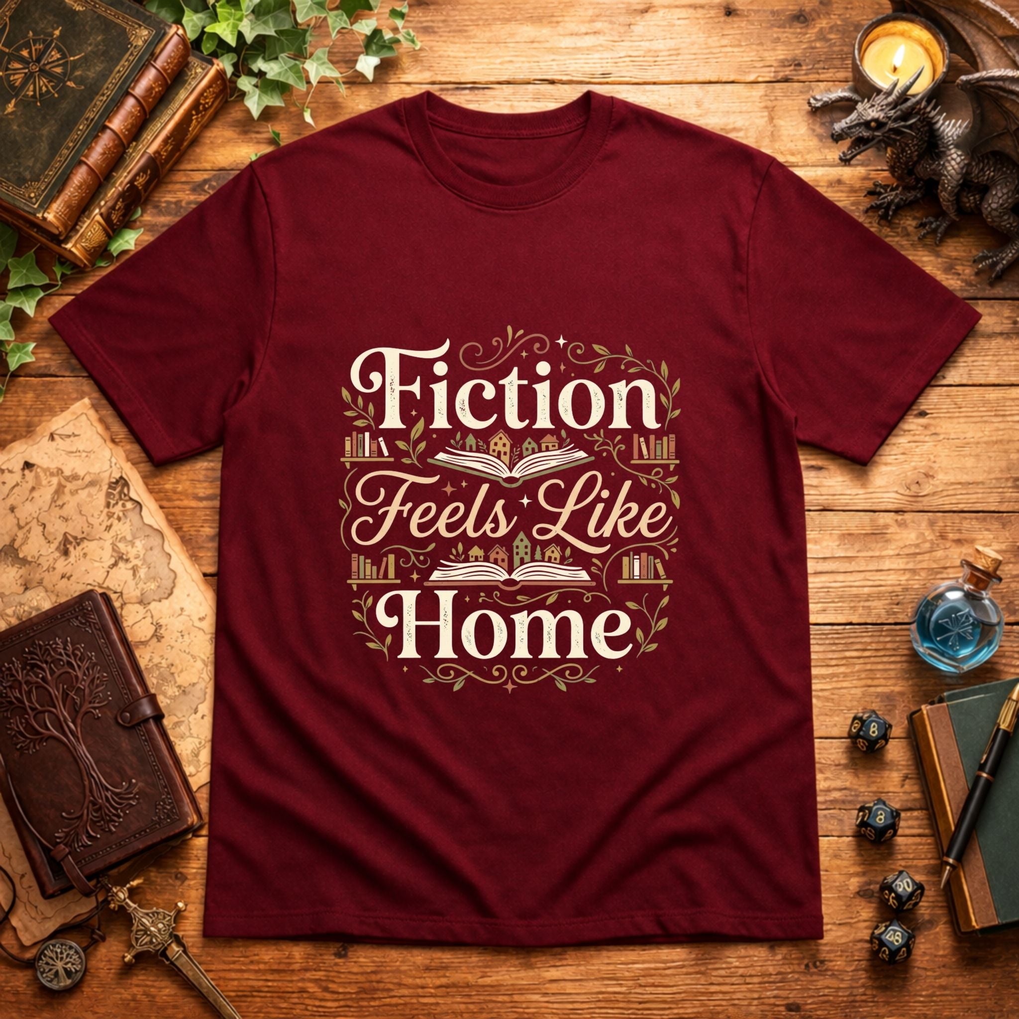Fiction Feels Like Home T-Shirt
