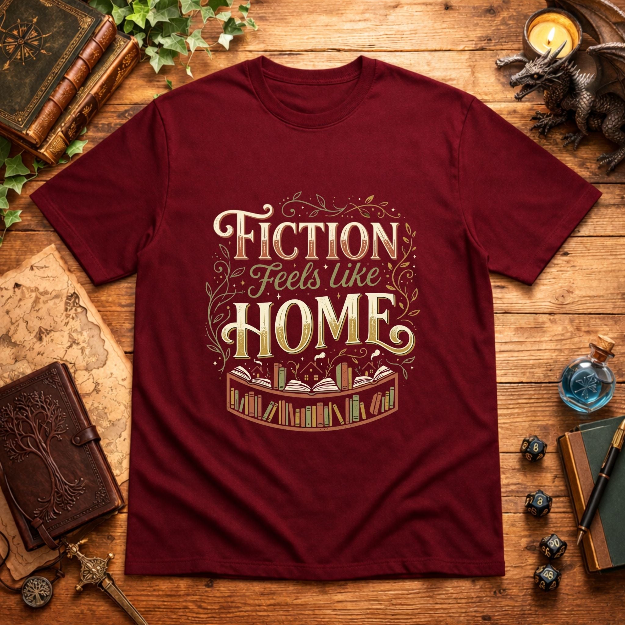 Fiction Feels Like Home T-Shirt