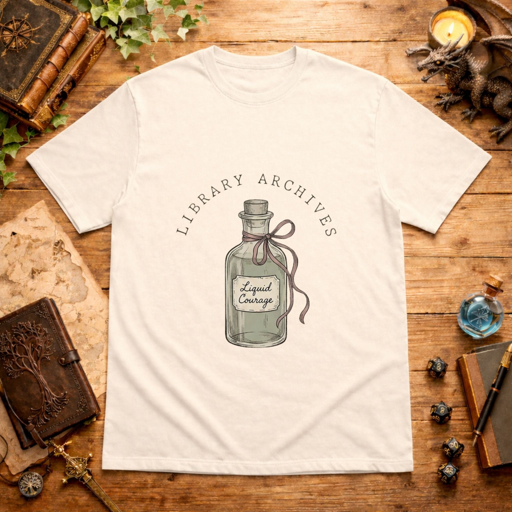 Library Archives Potion Bottle T-Shirt