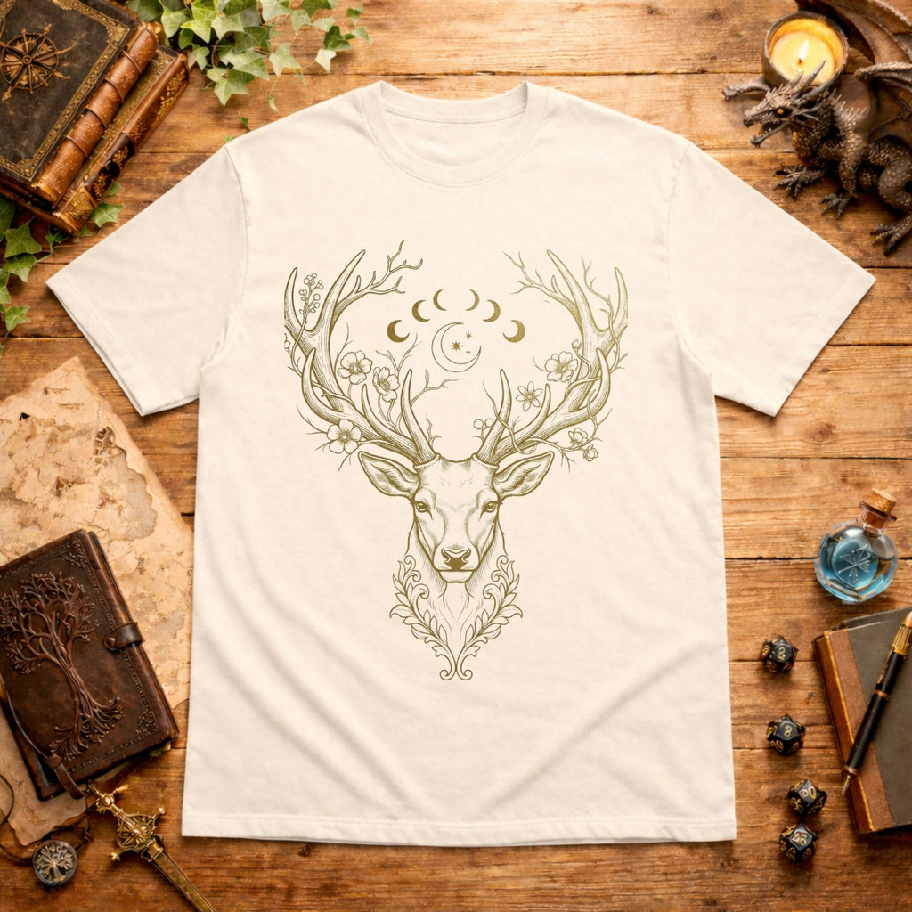 Deer Moon Phases T-Shirt