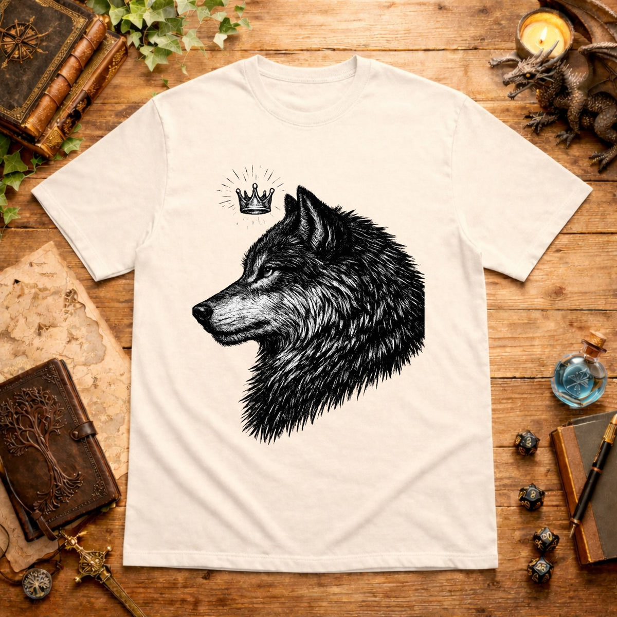Crown Wolf  T-Shirt