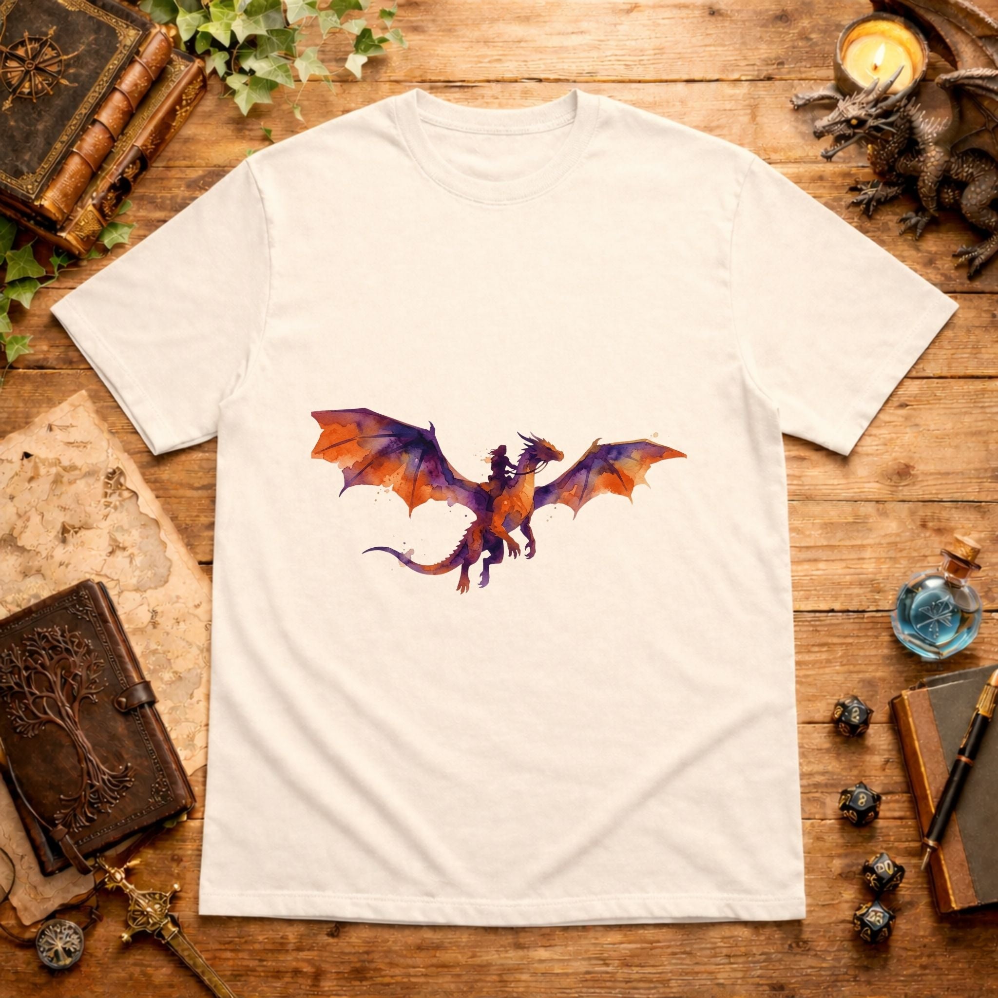 Watercolor Dragon Wings T-Shirt