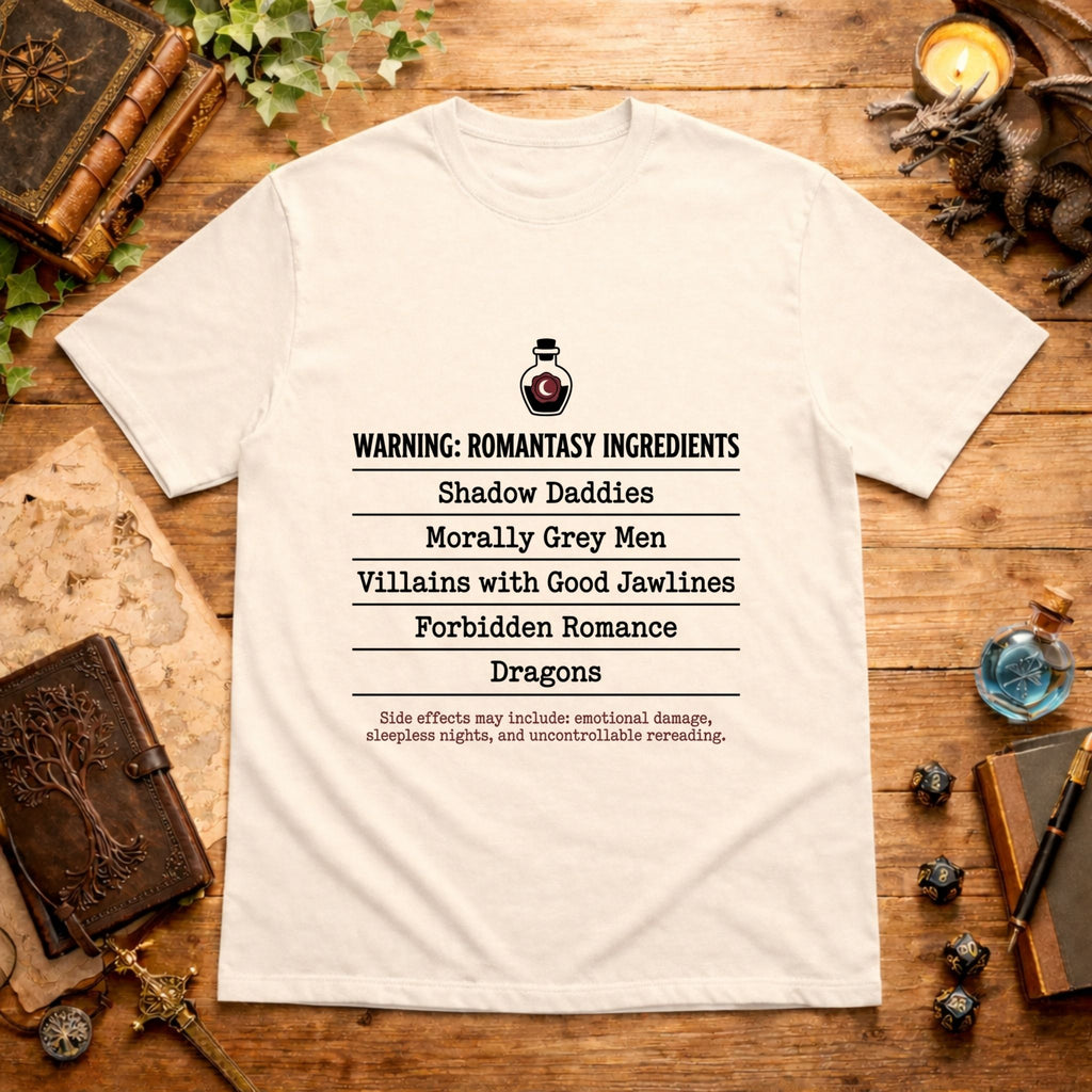 Warning: Romantasy Ingredients T-Shirt