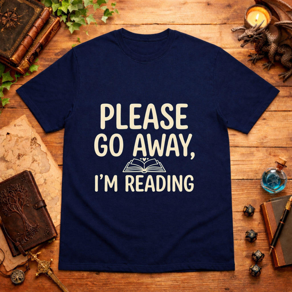 Please Go Away I'm Reading T-Shirt