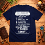 Romantasy Side Effects Warning T-Shirt