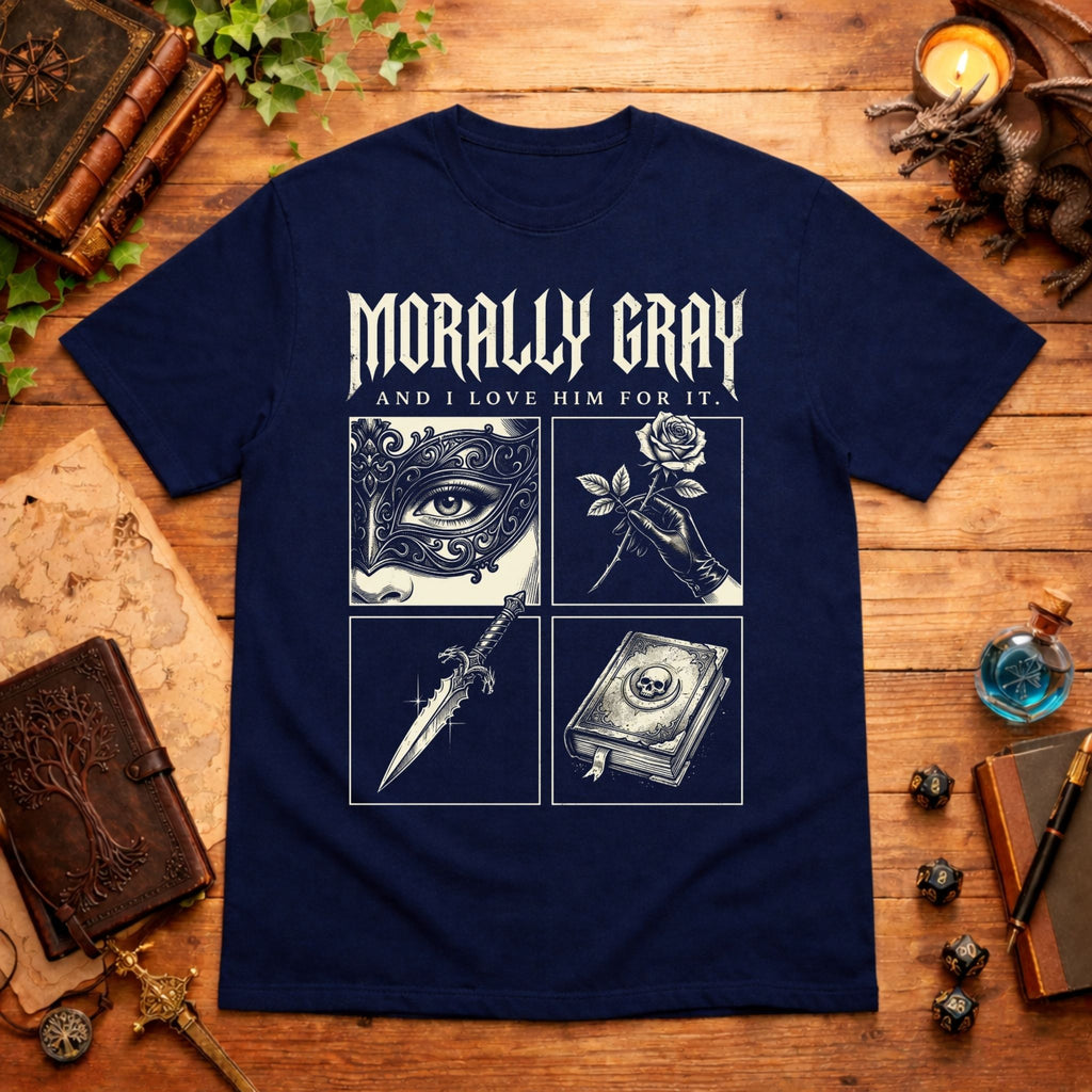 Eye, Rose, Dagger, Book T-Shirt