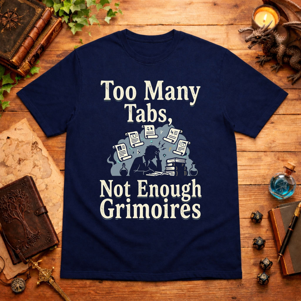 Too Many Tabs Not Enough Grimoires T-Shirt