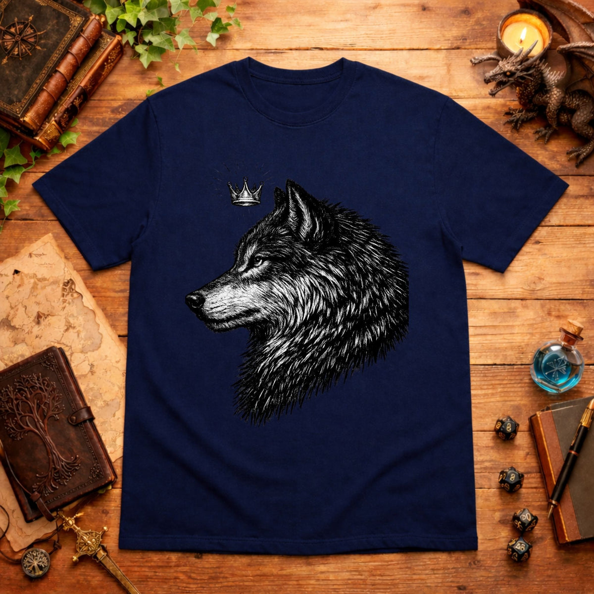 Crown Wolf  T-Shirt