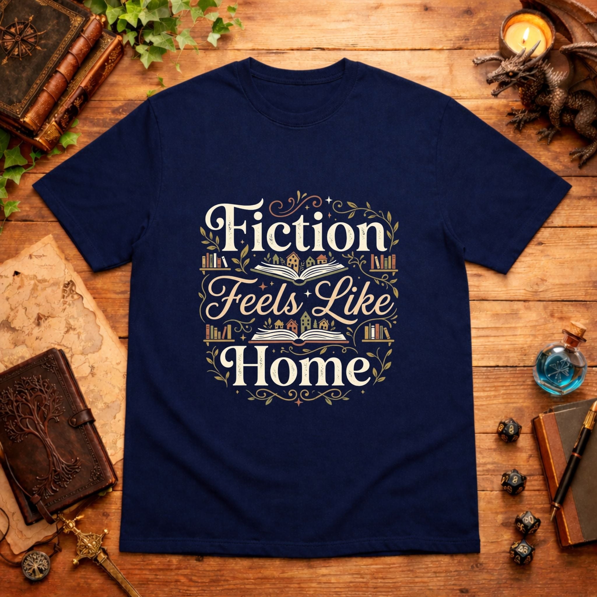 Fiction Feels Like Home T-Shirt