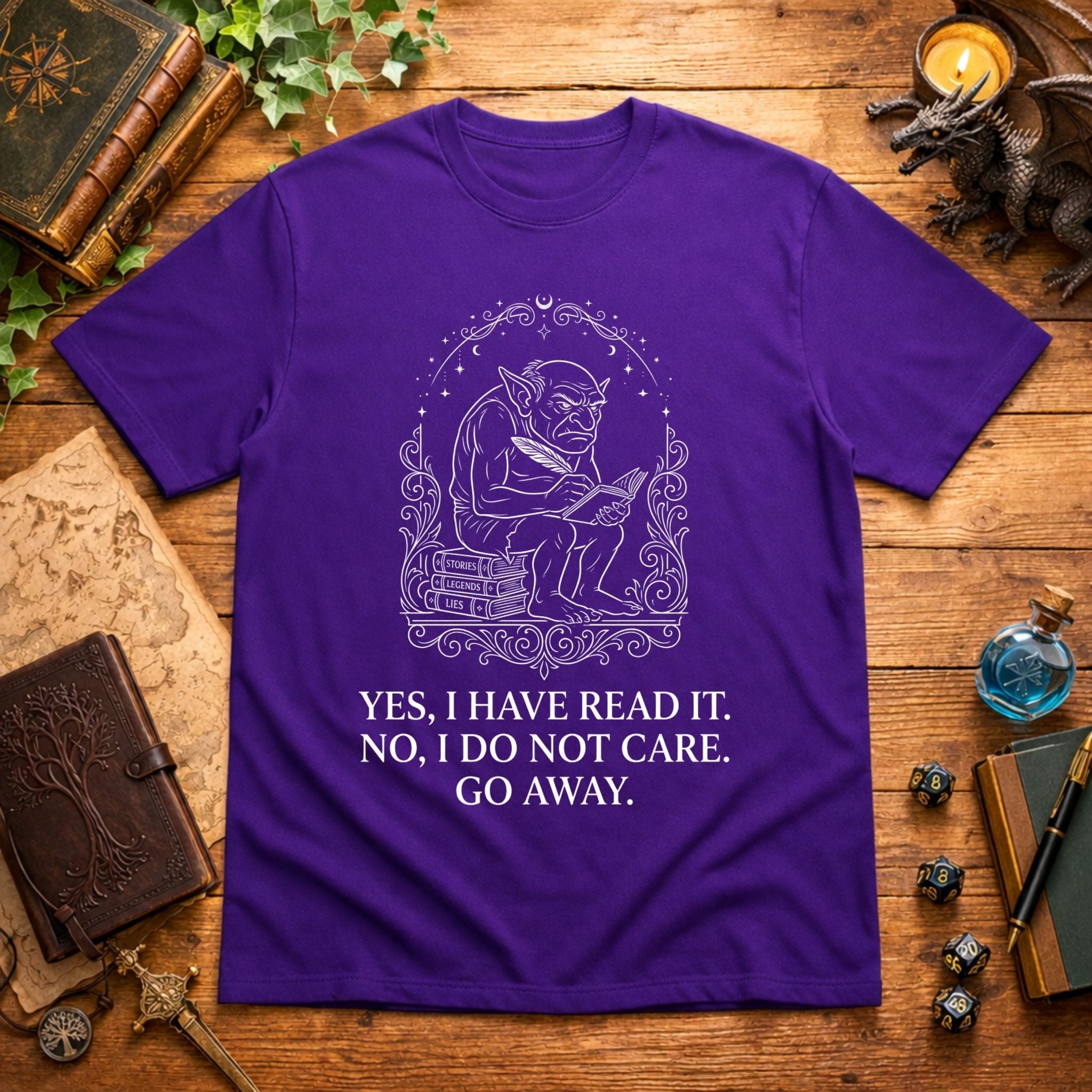 Grumpy Reading Goblin T-Shirt