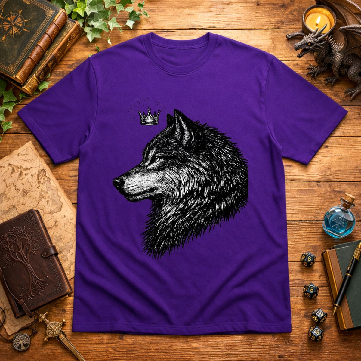 Crown Wolf  T-Shirt