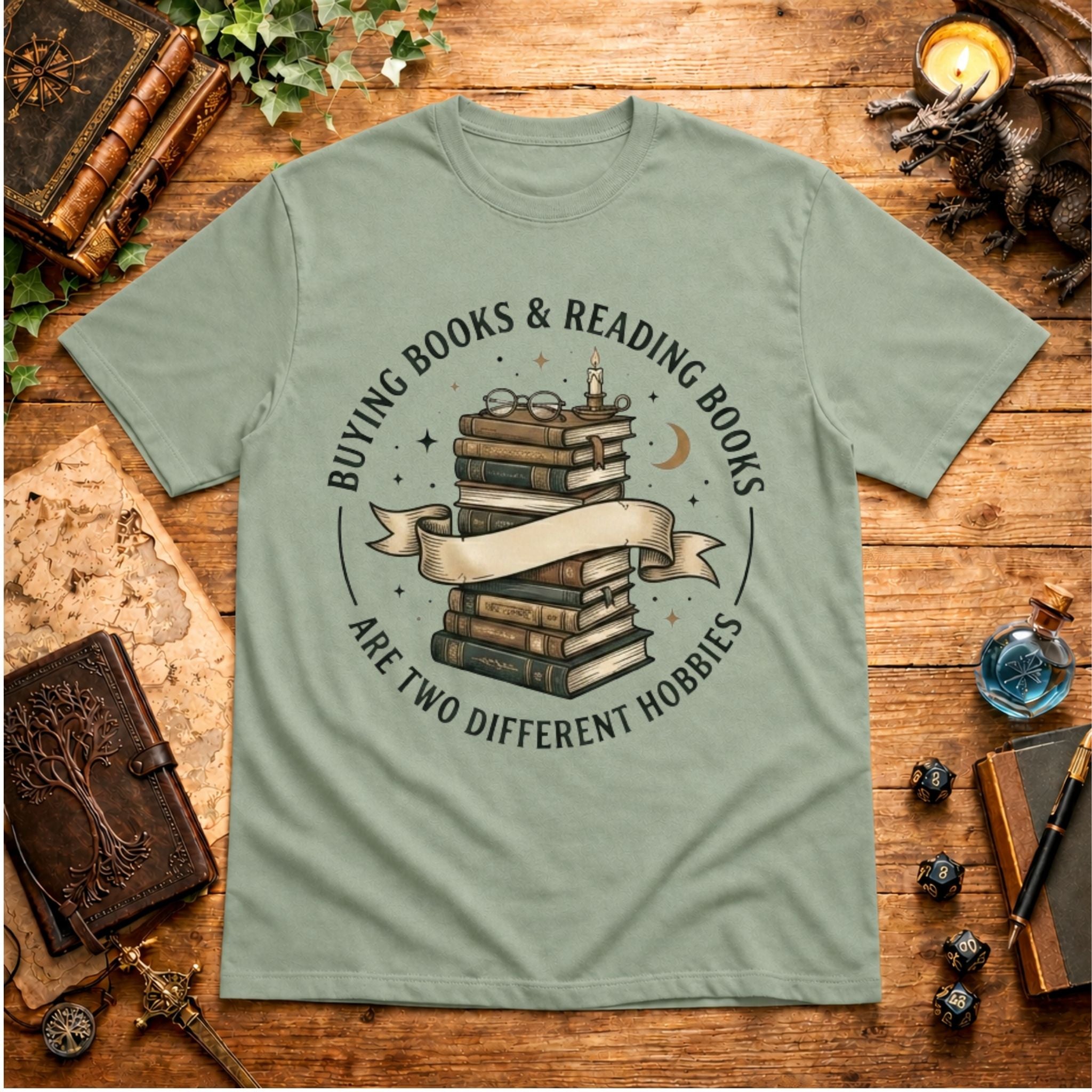 Buying Books & Reading Books T-Shirt