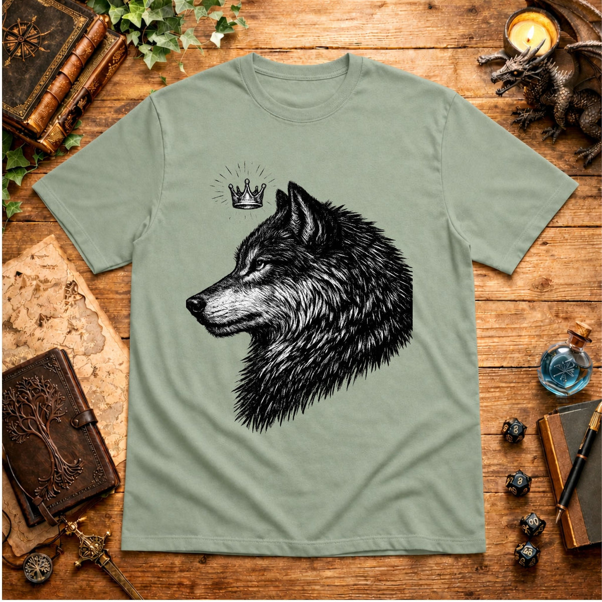 Crown Wolf  T-Shirt
