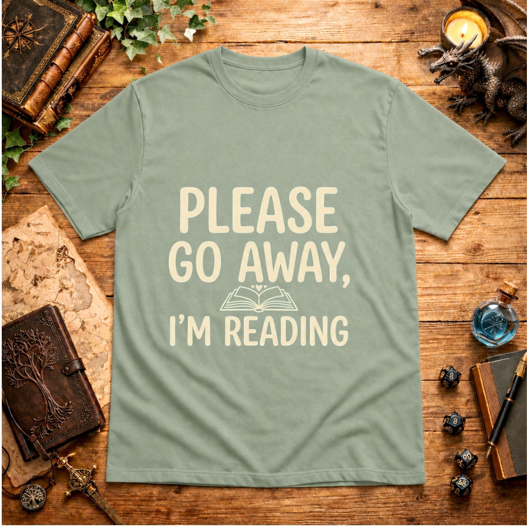Please Go Away I'm Reading T-Shirt