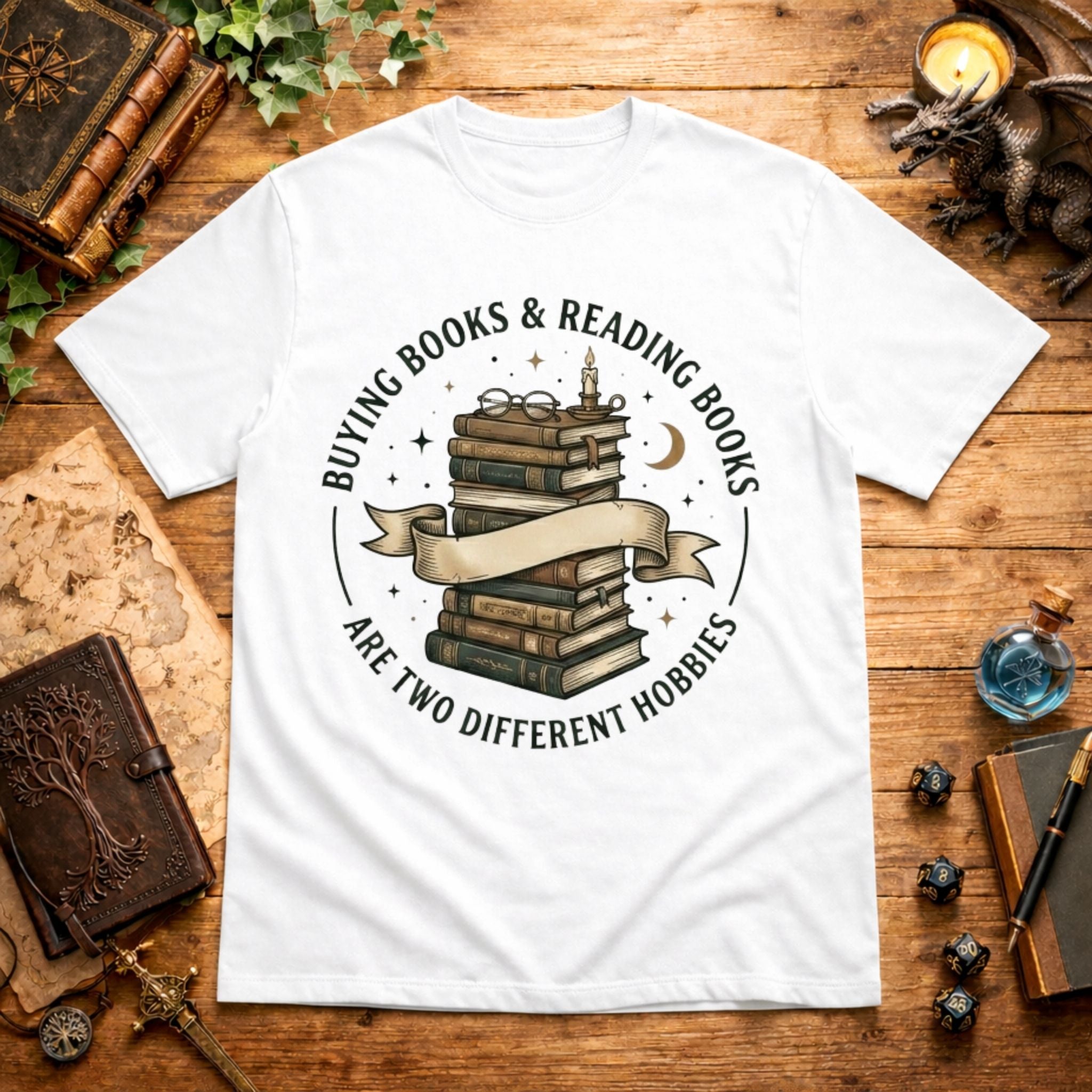 Buying Books & Reading Books T-Shirt